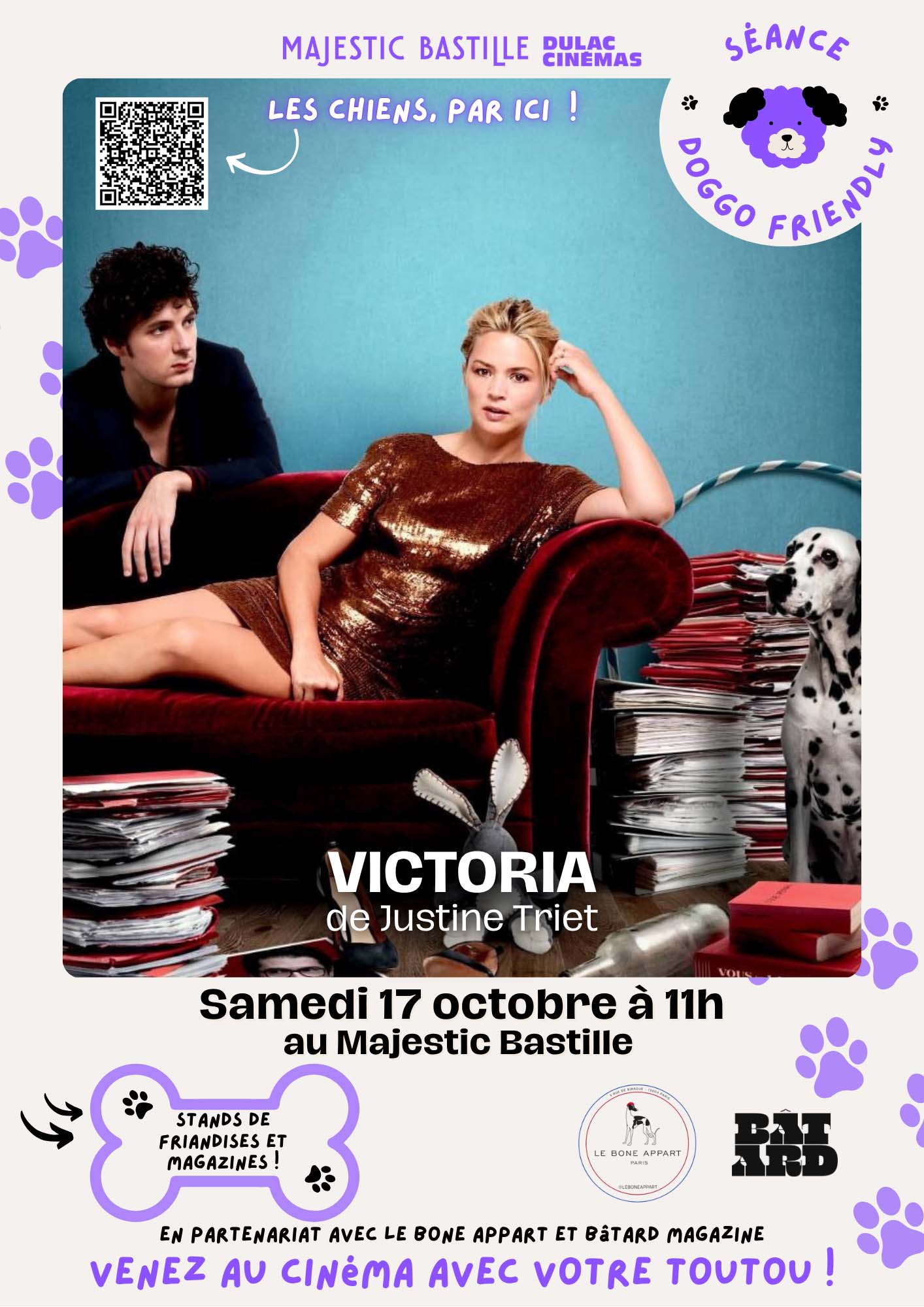 Séance Doggo Friendly : VICTORIA de Justine Triet