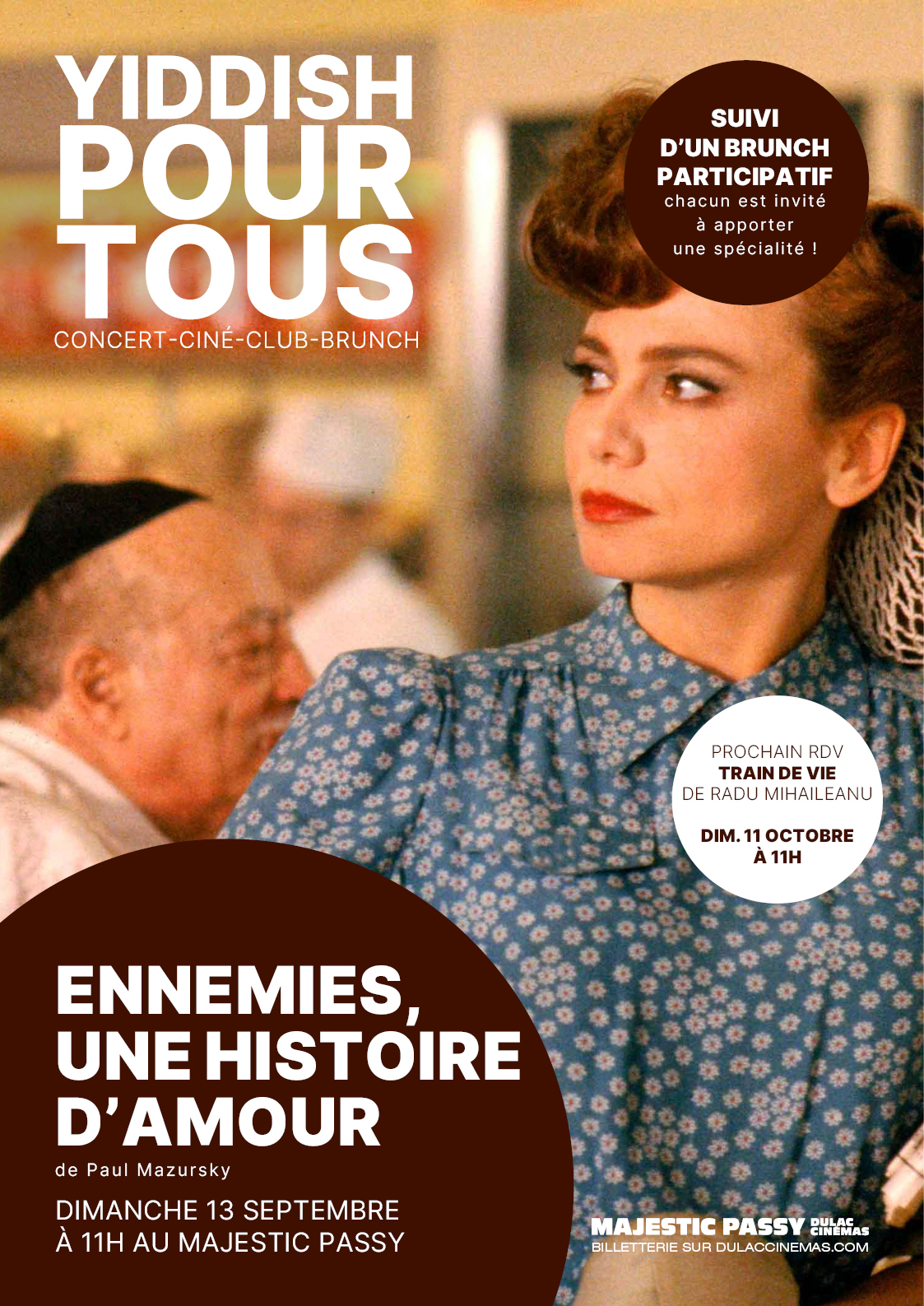 YIDDISH POUR TOUS : ENNEMIES, UNE HISTOIRE D'AMOUR de Paul Mazursky