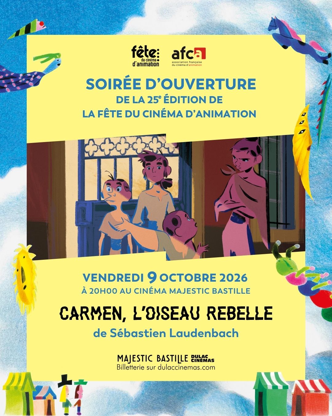 Soirée d'ouverture de la 25e édition de la Fête du cinéma d'animation : Carmen, l'oiseau rebelle