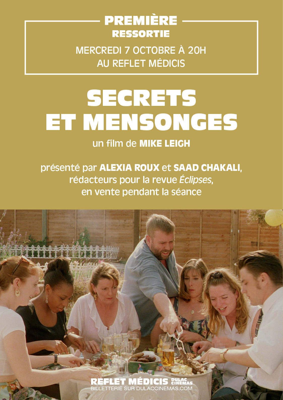 PREMIÈRE : SECRETS ET MENSONGES de Mike Leigh