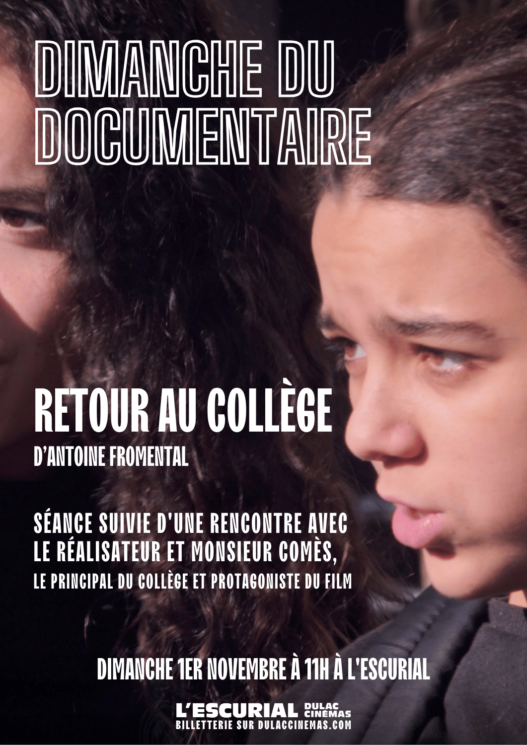 Dimanche du Documentaire : Retour au Collège d'Antoine Fromental suivi d'une rencontre
