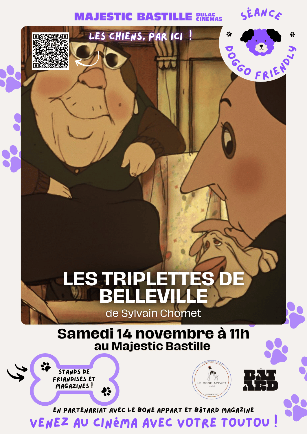 Séance Doggo Friendly : Les Triplettes de Belleville de Sylvain Chomet