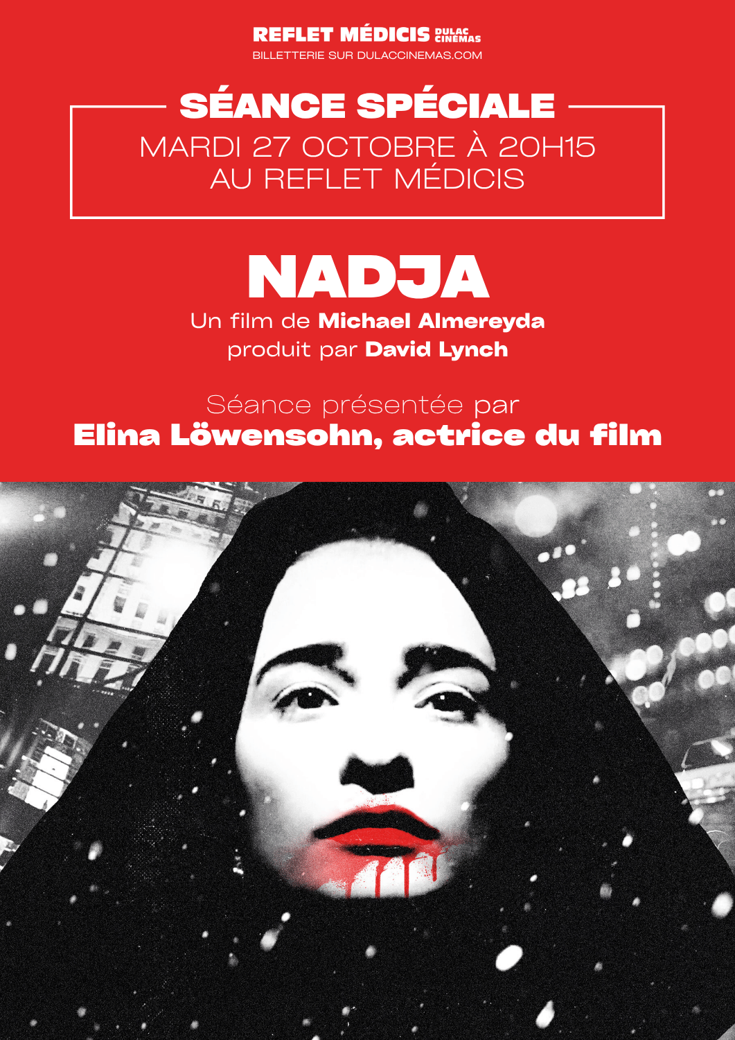 Séance spéciale : NADJA de Michael Almereyda, présentée par l'actrice Elina Löwensohn