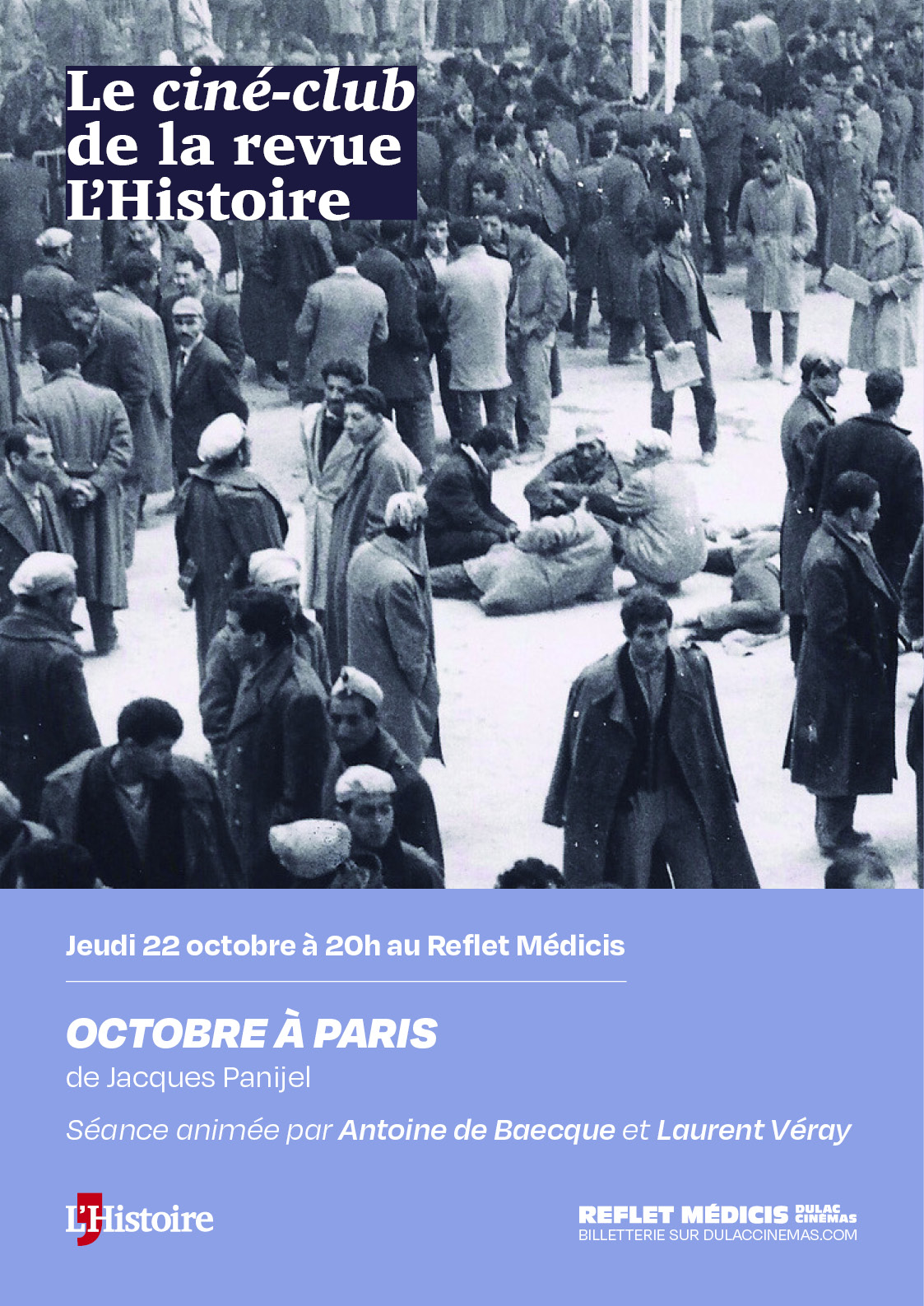 LE CINÉ-CLUB DE LA REVUE L'HISTOIRE : OCTOBRE À PARIS de Jacques Panijel