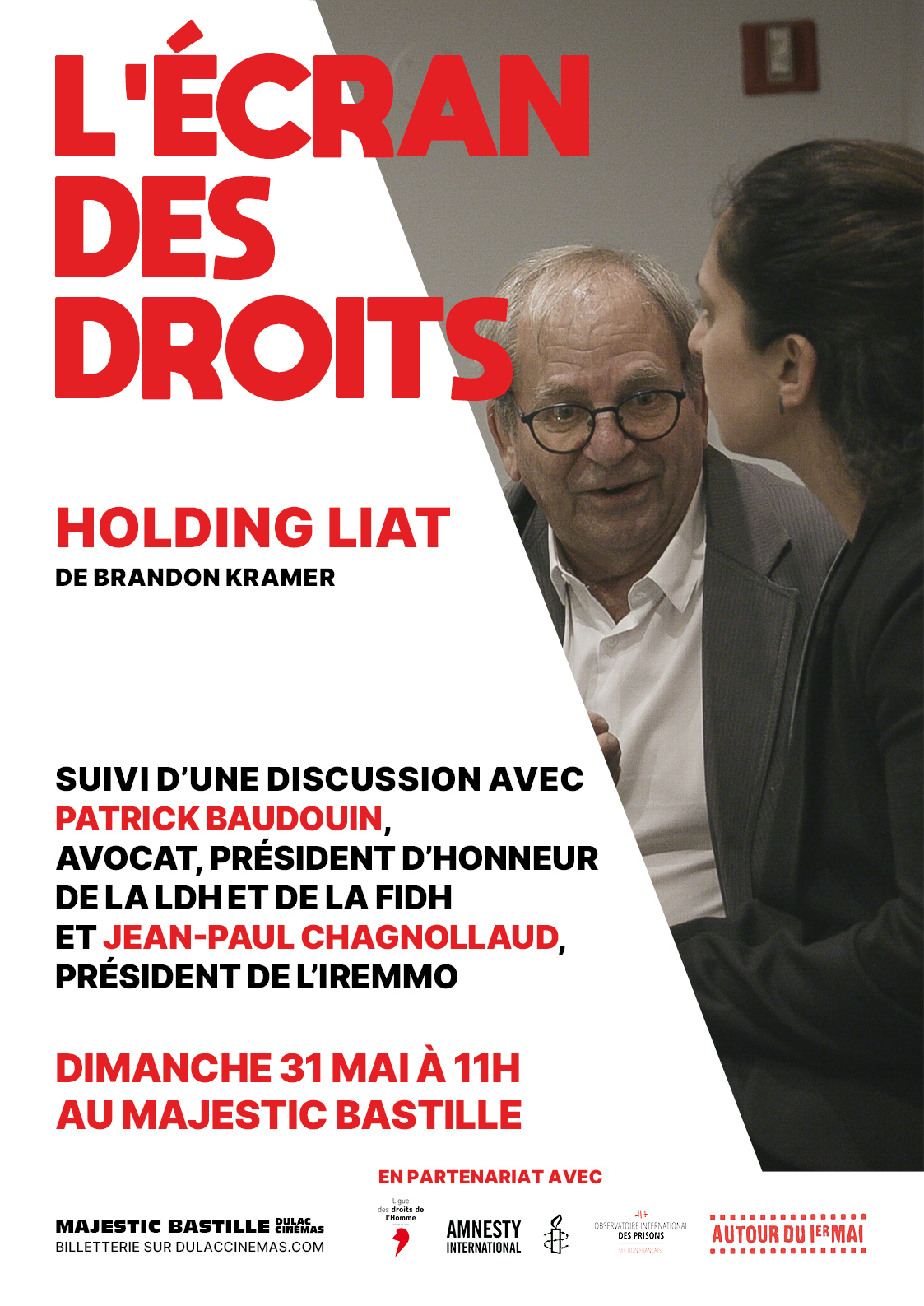 L'ÉCRAN DES DROITS : HOLDING LIAT de Brandon Kramer, suivi d'une discussion avec Patrick Baudouin et Jean-Paul Chagnollaud