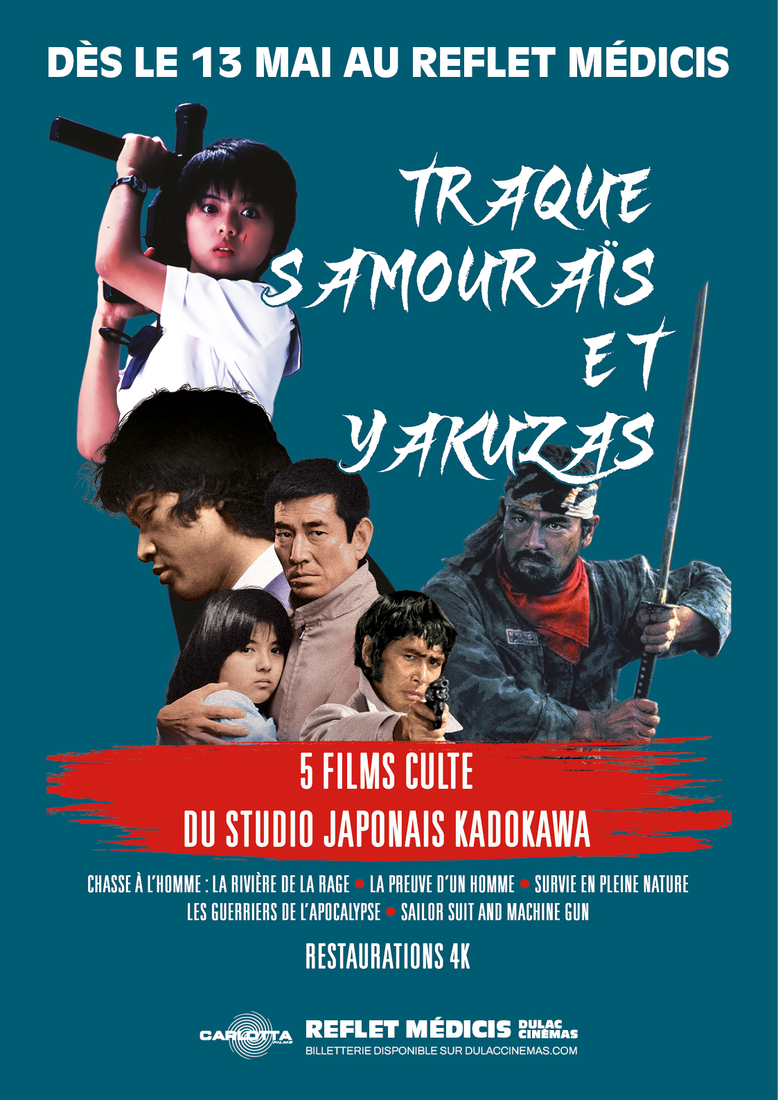 TRAQUE, SAMOURAÏS ET YAKUZAS : 5 films culte du studio Kadokawa en restauration 4k