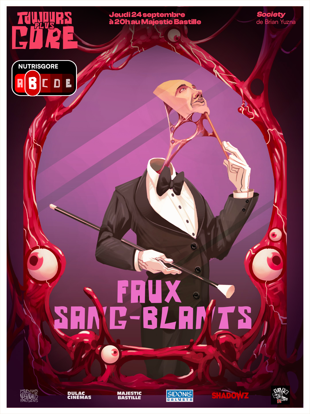 TOUJOURS PLUS... GORE présente FAUX SANG-BLANTS : Society de Brian Yuzna